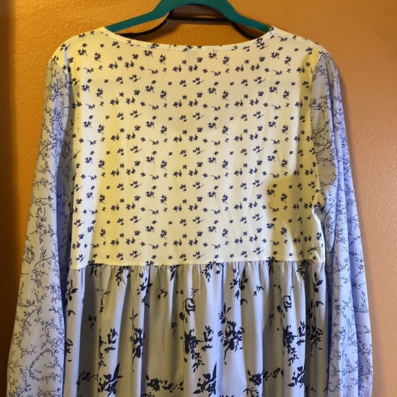 Noracora maxi dress in lavender and varying blue patterns - Picture 9 of 9